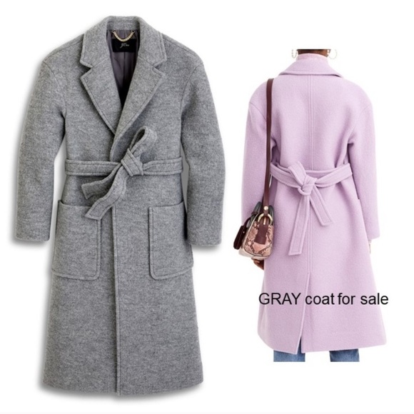 boiled wool wrap coat